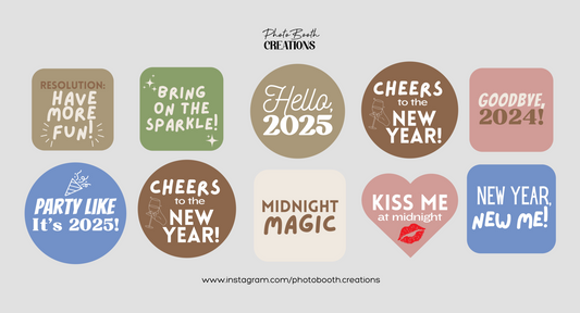 10 New Year Themed Photo Booth Props